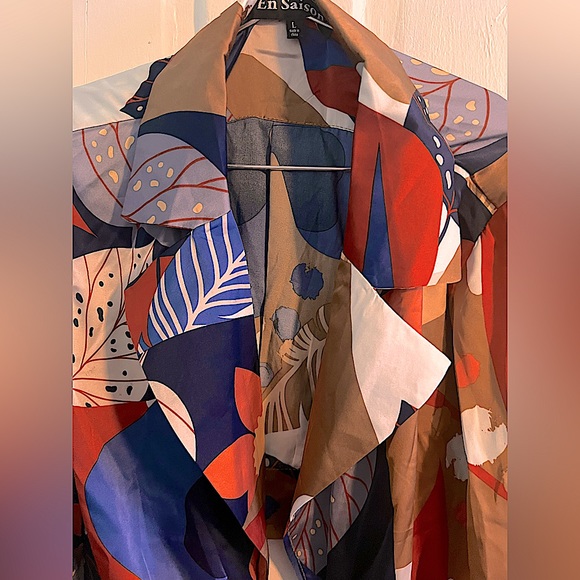 En Saison tie front ballet cardigan top for Women size Large - Picture 9 of 16